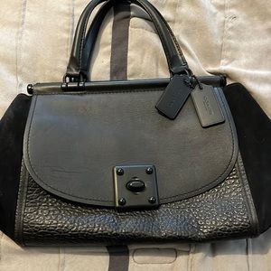 New Coach leather & suede bag